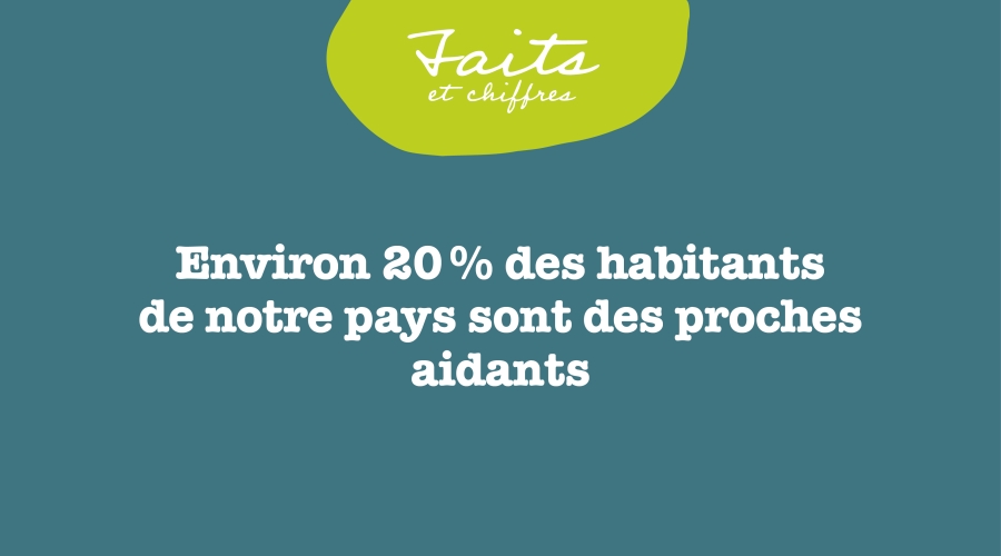 Environ 20% des habitants de notre pays sont des proches aidants