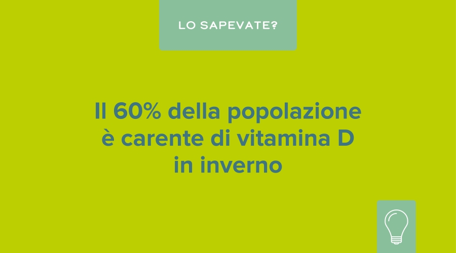 Il 60% della popolazione è carente di vitamina D in inverno