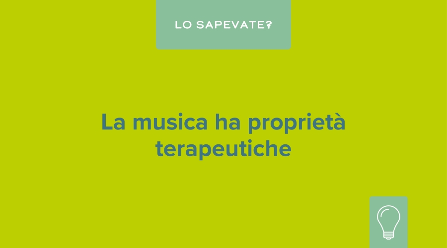 La musica ha proprietà terapeutiche