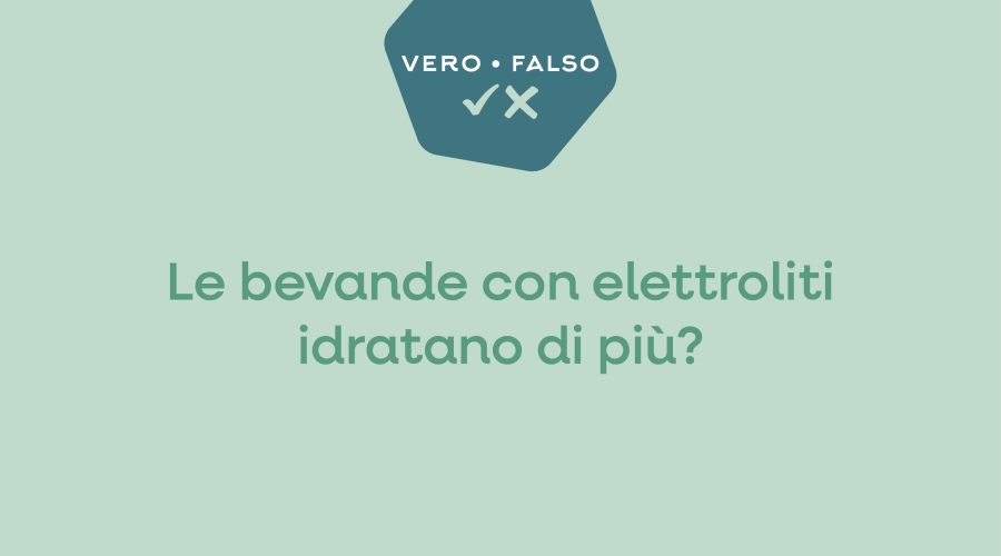 Le bevande con elettroliti idratano di più?