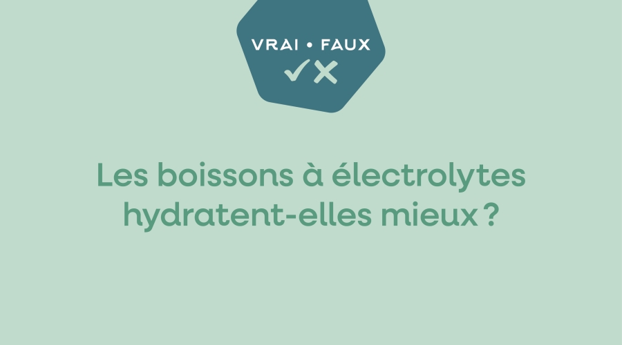 Les boissons à électrolytes hydratent-elles mieux?