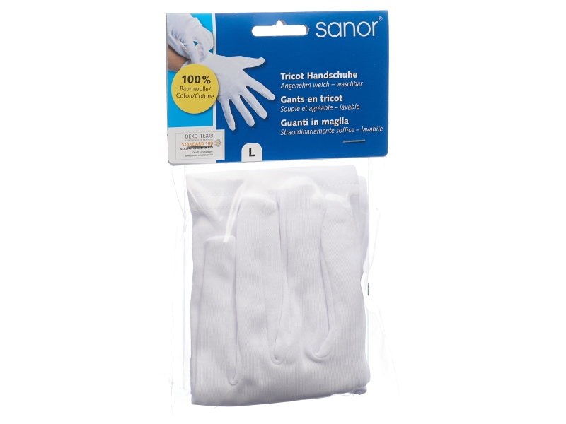SANOR Tricot Handschuhe L 1 Paar