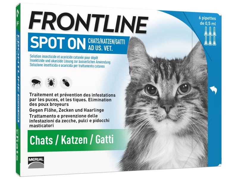 FRONTLINE spot-on Chat Liste D 6 x 0.5 ml