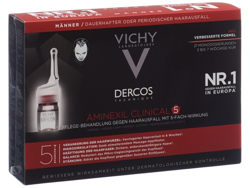 VICHY Dercos Aminexil Clinical 5 Hommes 21 x 6 ml