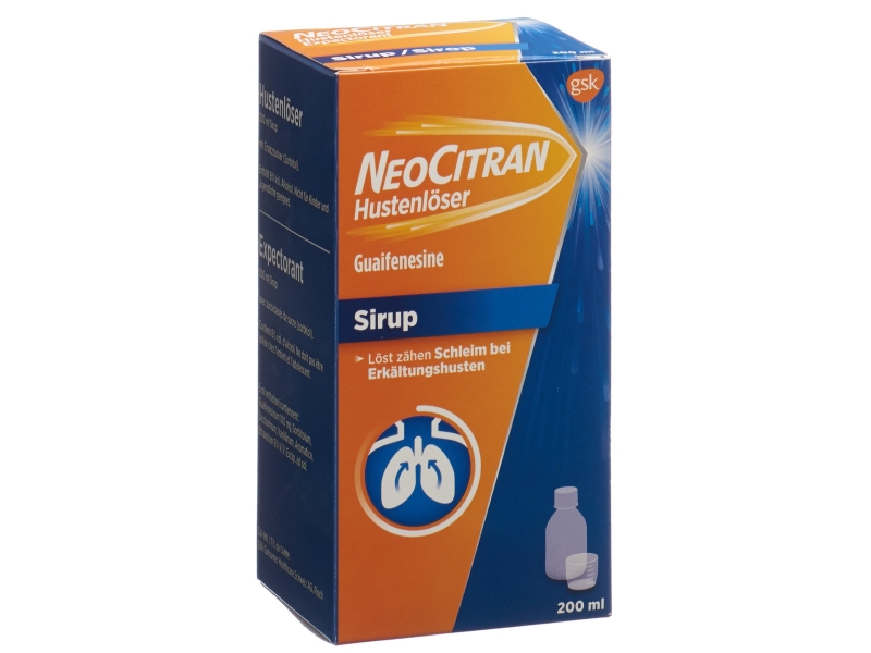 NEOCITRAN sirop expectorant (nouvelle formule) 200 ml