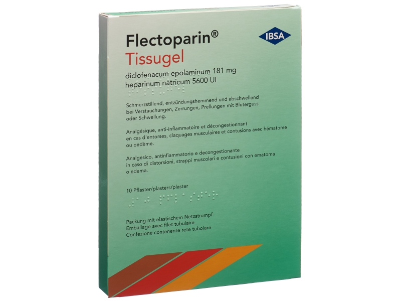 FLECTOPARIN Tissugel emplâtres 10 pièces