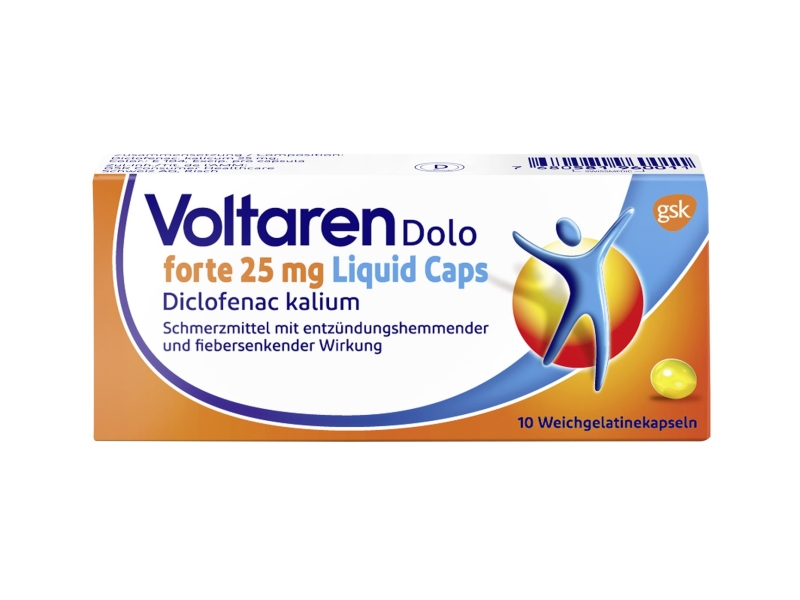VOLTAREN DOLO forte Liquid Caps 25 mg 10 Stk