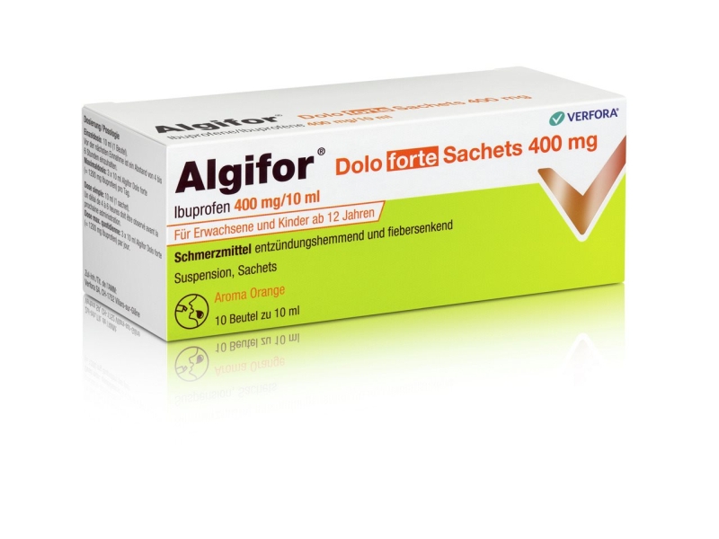 ALGIFOR DOLO Forte suspension 400mg/10ml 10 sachets 10ml