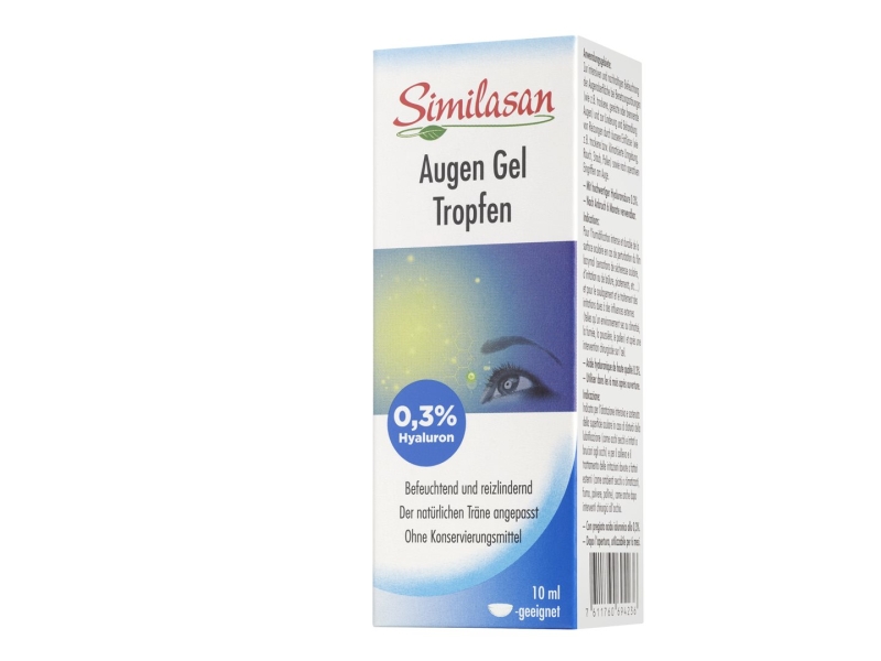 Similasan gouttes gel pour les yeux 0,3% hyalur 10ml