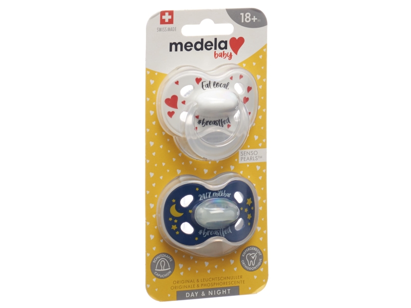 MEDELA Baby sucette day & night 18+ breastfed 2 pièces