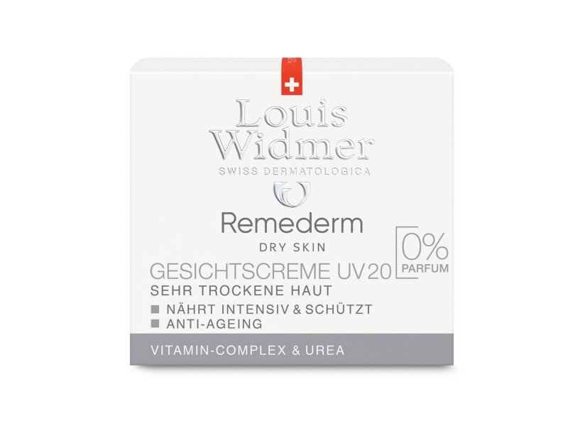 LOUIS WIDMER Remederm crème visage UV20 non parfumé 50 ml