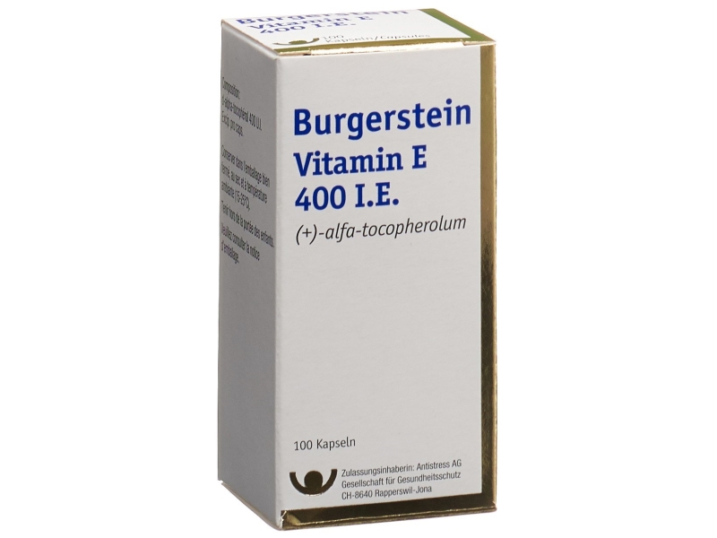 BURGERSTEIN Vitamin E Kaps 400 IE Ds 100 Stk