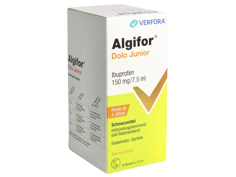 ALGIFOR Dolo Junior 150 mg/7.5 ml 18 Beutel 7.5 ml