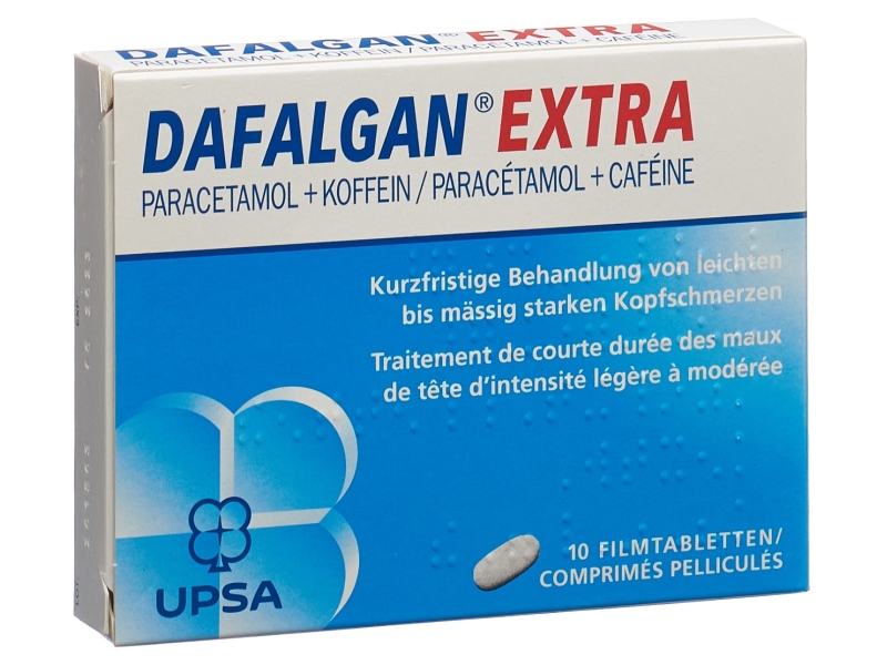DAFALGAN Extra cpr pell 500/65 mg 10 pce