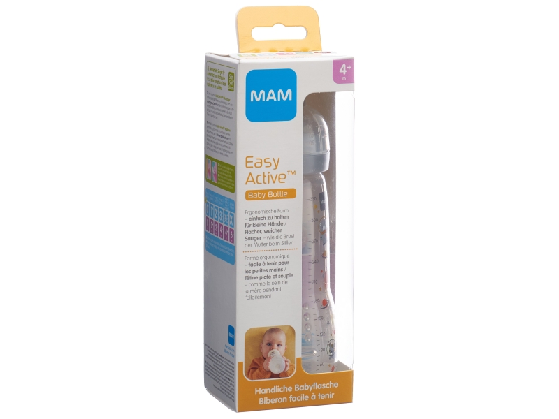 MAM Easy Active Baby Bottle biberon 330ml 4+m Unis