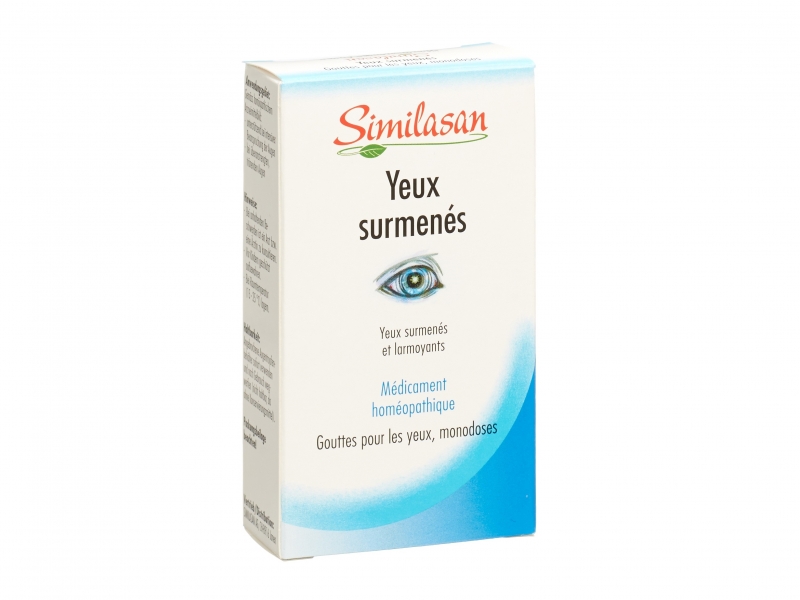 SIMILASAN Yeux surmenés, gouttes pour les yeux, monodoses 20 x 0.45 ml