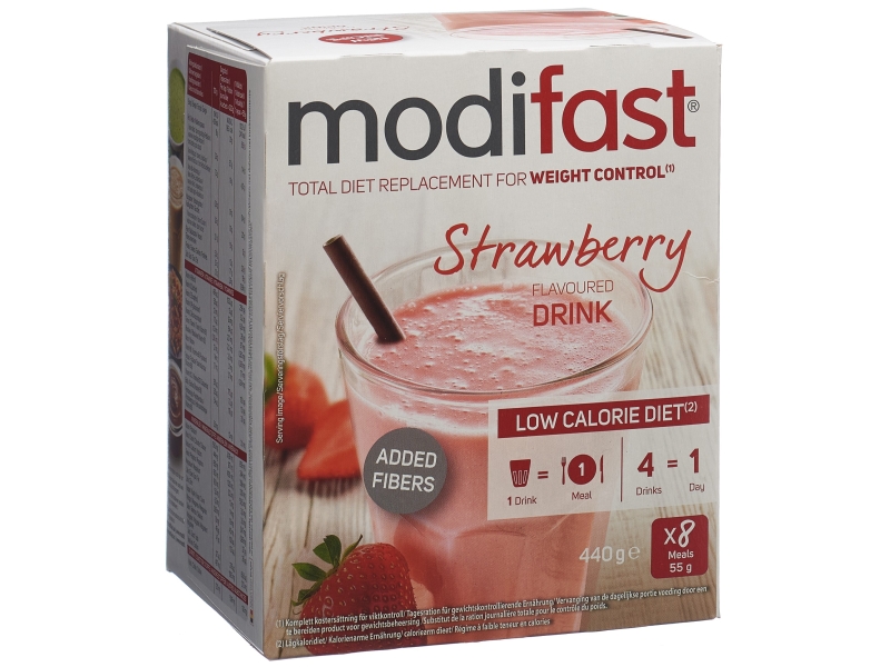 MODIFAST Drink fraise 8x55 g