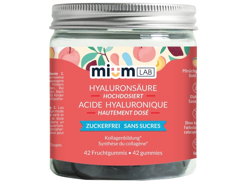 MIUM LAB Gummies Acide Hyaluronique 42 pièces
