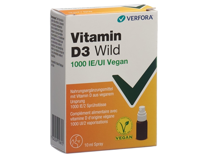 VITAMIN D3 WILD Spray 1000 IE vegan 10 ml