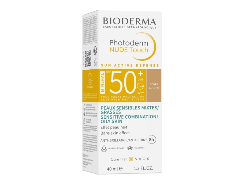 BIODERMA photoderm nude minéral spf50+ dorée 40ml