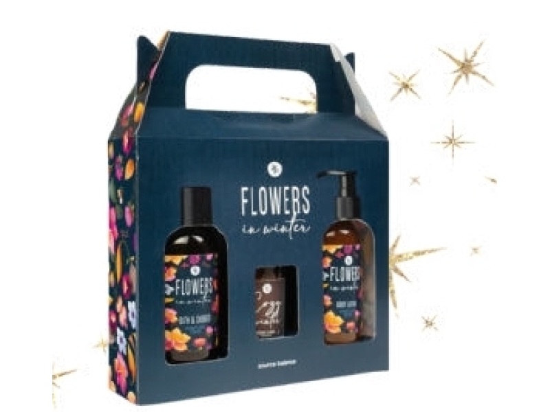 HERBA set cadeau boite a anses fleurs en hiver