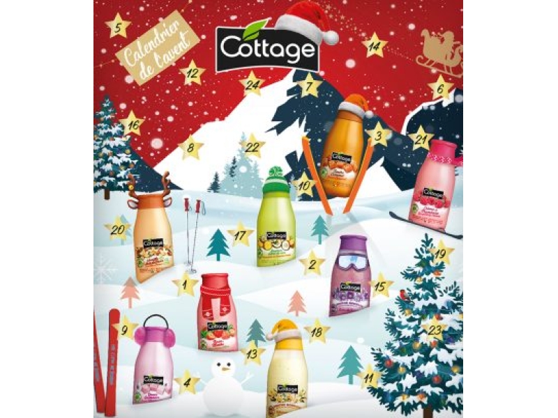 COTTAGE calendrier de l'Avent 24x50ml