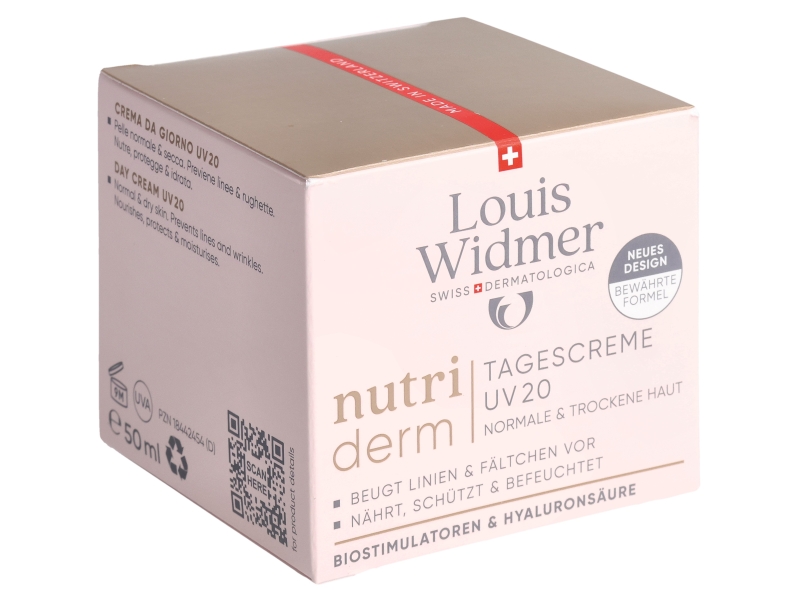 WIDMER nutriderm crème jour UV20 parf 50ml