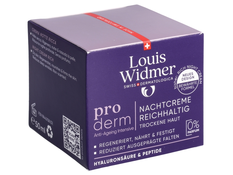 WIDMER proderm crème nuit riche sans parf 50ml
