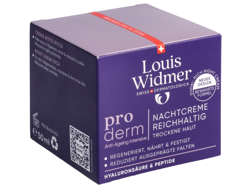 WIDMER proderm crème nuit riche parf 50ml