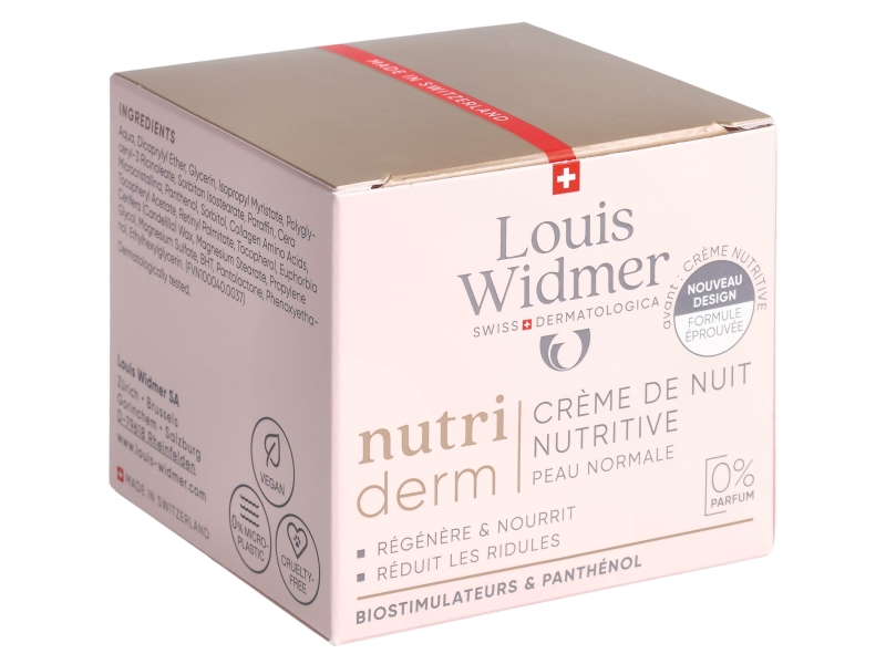 WIDMER nutriderm crème nuit nutritive sans parf 50ml