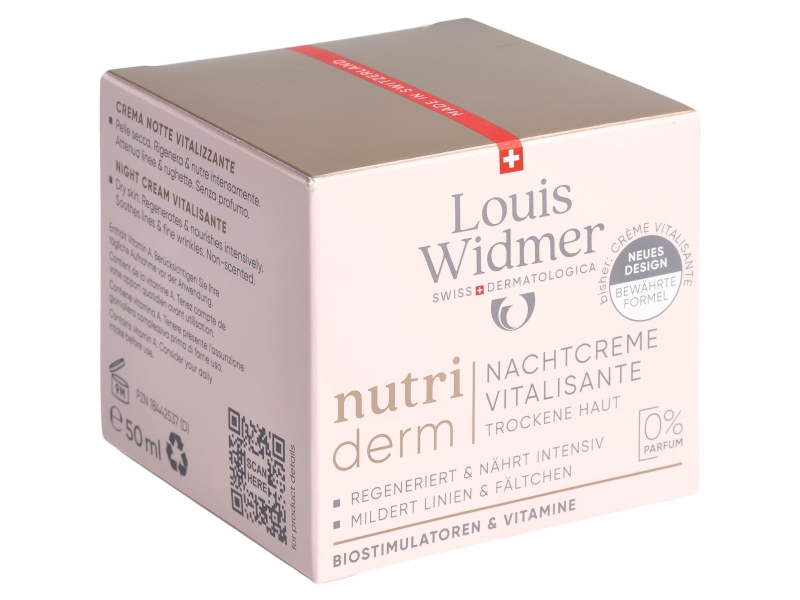 WIDMER nutriderm crème nuit vitalis sans parf 50ml