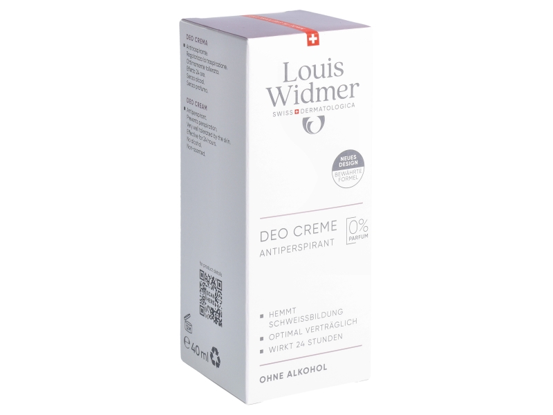 WIDMER deo crème antiperspirant sans parf 40ml