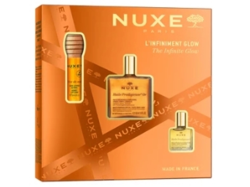 NUXE coffret glow prodigieux or 3pce