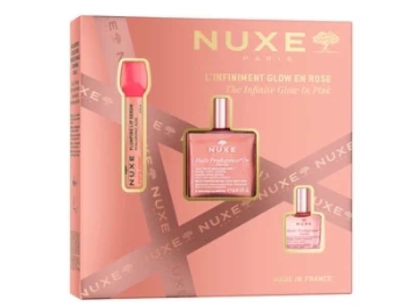NUXE coffret glow prodigieux or floral 3pce