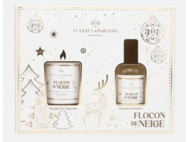 PLANTE PARF coffret flocon de neige bougie&parfum