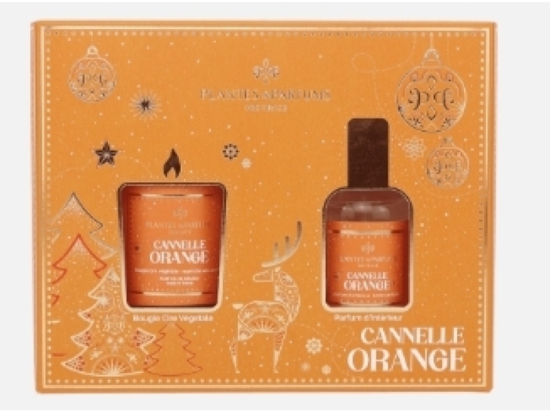 PLANTE PARF coffret cannelle orange bougie&parfum