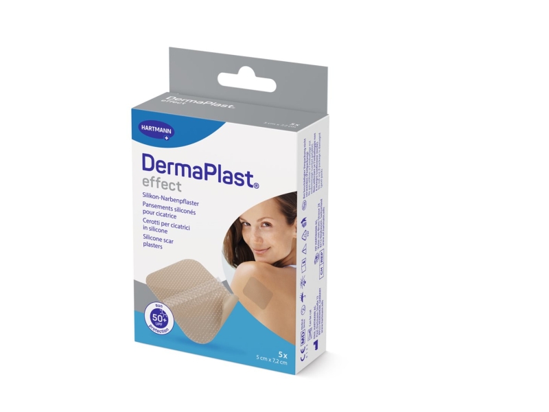 DERMAPLAST EFFECT SCAR 7.2X5CM 5 PCE