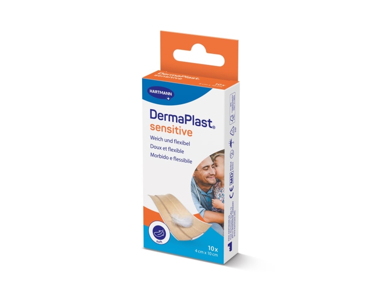 DERMAPLAST SENS PANS RAPIDE 4X10CM BEI 10 PCE