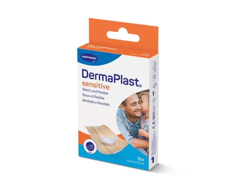DERMAPLAST SENS PANS RAPIDE 6X10CM BEI 10 PCE