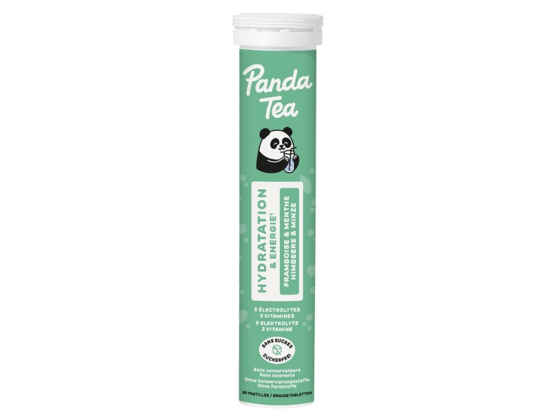 PANDA TEA hydratation cpr eff framb&menthe 20 pce