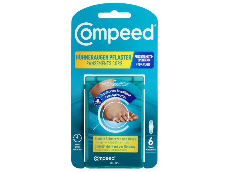 COMPEED pansement cors hydratant 6 pce