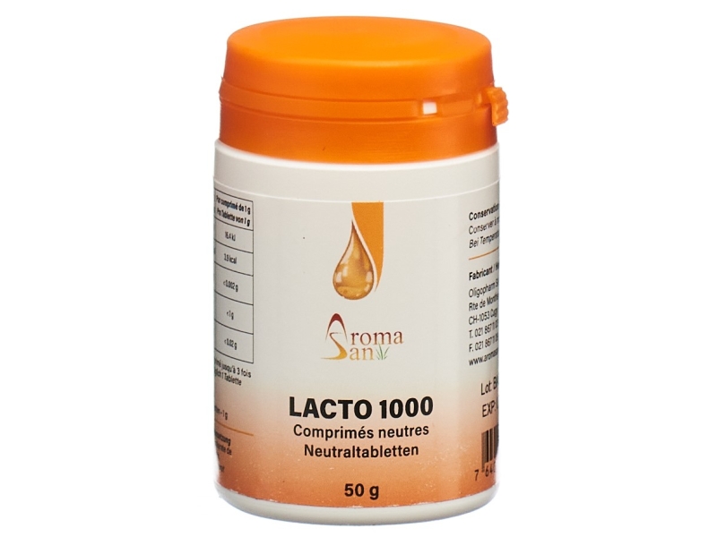 AROMASAN lacto1000 comprimés pour huiles essentielle 50 pièces