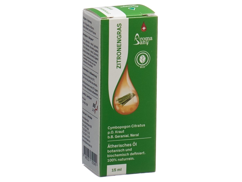 AROMASAN Zitronengras Äth/Öl Schachtel Bio 15 ml