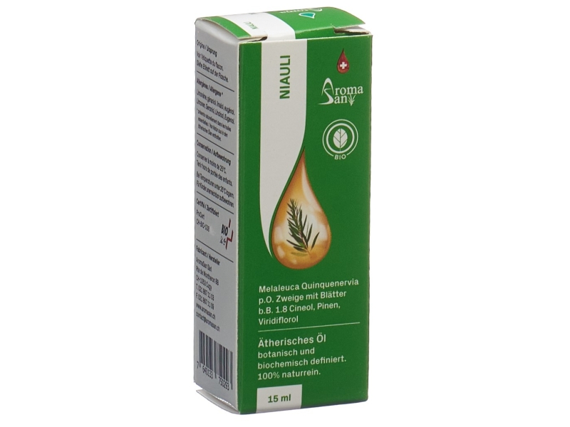 AROMASAN niaouli huile essentielle dans étui bio 15 ml