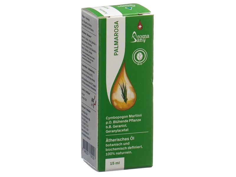 AROMASAN palmarosa huile essentielle dans étui bio 15 ml