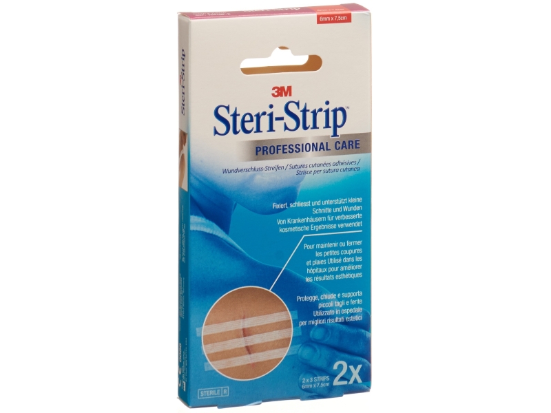 3M STERI STRIP 6 x 75mm blanc renforcé 2 x 3 pièces